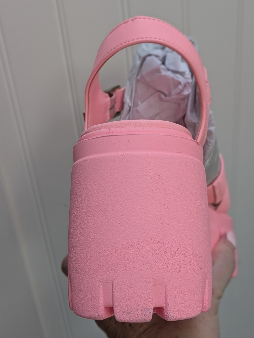 Madden Girl Galexia Strappy Platform Fisherman Sandal in Paris Pink - Picture 10 of 13